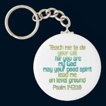 Psalm 143:10 keychains