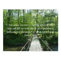 Psalm 16:11 French Creek Bridge Post Card