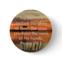 PSALM 19:1 BIBLE SCRIPTURE HEAVENS DECLARE GLORY PIN