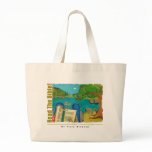 Psalm 1 - Man reads Psalm 1 in Hebrew Bible Tote Bags