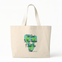 Psalm 23 hearts tote bag