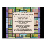 Psalm 23 Stained Glass Postcard