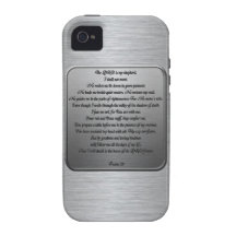 Psalm 23 - Steel Case-Mate iPhone 4 Cases