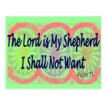 Psalm 23, "The Lord is my Shepherd" Post Cards