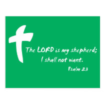 Psalm 23: The Lord is my Shepherd postcards