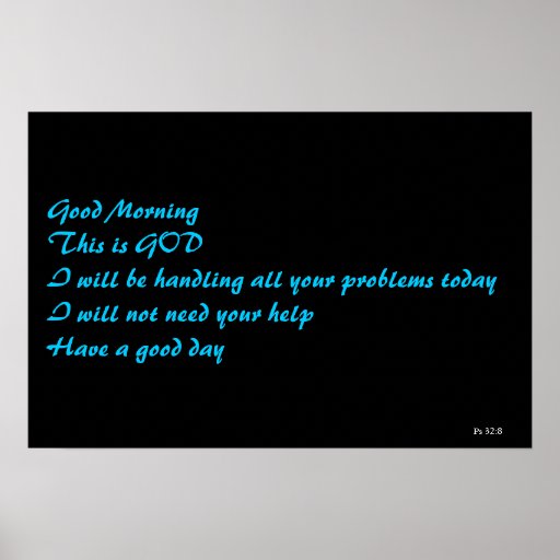 Psalm 32:8 poster