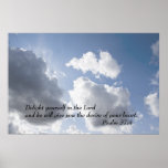 Psalm 37:4 poster