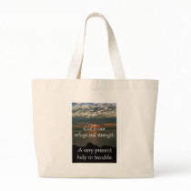 Psalm 46:1 - Beautiful Sunrise over Lake Michigan Tote Bags