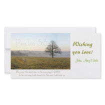Psalm 5:3 Scripture photocard Picture Card
