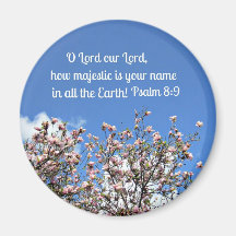 Psalm 8:9 fridge magnet