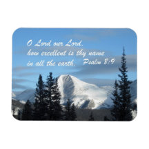 Psalm 8:9 vinyl magnets