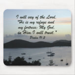 Psalm 91:2 mouse pad