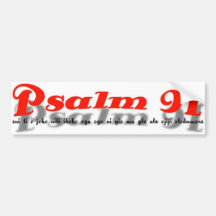 psalm 91 Bumper Sticker( yoruba language)