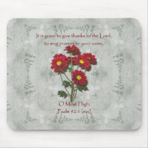 Psalm 92:1 ~ Give Thanks to the Lord Mousepads