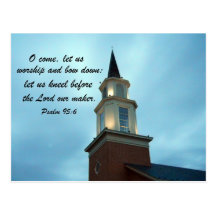 Psalm 95:6 postcards