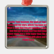 Psalm Inspirational Verses Christmas Tree Ornament