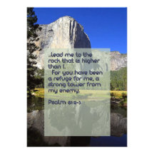Psalm scripture mountain prayer card custom invitations