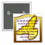 Psalm scripture with dove pin