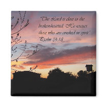 Psalms 24:18 refrigerator magnet