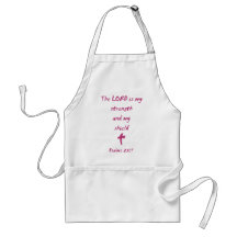 Psalms 28: The Lord is My Strength and Shield Apron