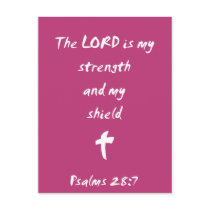 Psalms 28: The Lord is My Strength and Shield Postcard