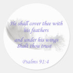 Psalms 91:4 He shall cover thee with his feathers Stickers