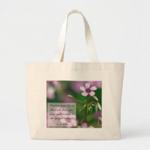 Psaumes - sac fourre-tout rose à oxalide blanche p