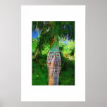 Pseudophoenix palm tree, Oil painting Print