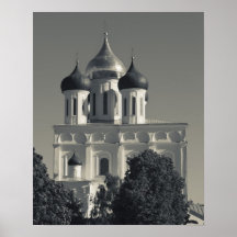 Pskov Kremlin and Trinity Cathedral Poster