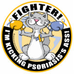 Psoriasis Cat Fighter photo sculptures
