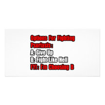 Psoriasis Fighting Options Photo Greeting Card