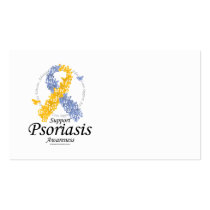 Psoriasis Ribbon of Butterflies Business Cards