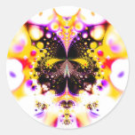 Psy Fly Round Sticker