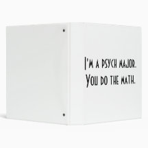 Psych major notebook 3 ring binder