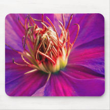 Psychadelic Fire Clematis Mousepad