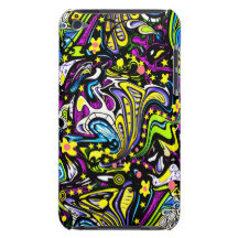 Psychedelic 60s Abstract Art Barely There iPod Cover