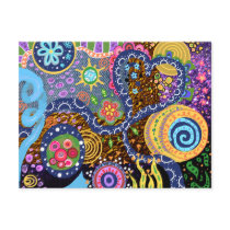 Psychedelic abstract pattern