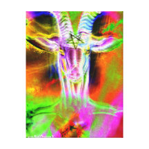 Psychedelic Baphomet II Canvas Prints