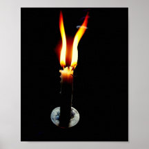 PSYCHEDELIC CANDLE FLAME PRINT
