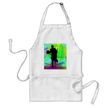 Psychedelic Court Basketball Aprons
