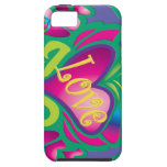 Psychedelic Floral Heart iPhone 5 Covers
