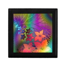 Psychedelic Floral Jewelry Box