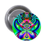 Psychedelic Flutterby Button