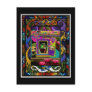 Psychedelic Frog Print With Bonus Monkey Pocket Post Cards