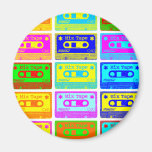 Psychedelic Mix Tape Refrigerator Magnet