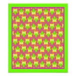 Psychedelic Neon Owl Pattern Art Photo
