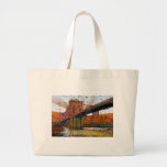 Psychedelic NYC: Brooklyn Bridge #1 Tote Bags