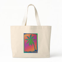 Psychedelic Palm Silhouette Bag