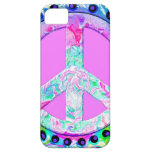 Psychedelic Peace Sign Abstract iPhone 5 Covers