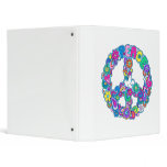 Psychedelic Peace Sign Binder